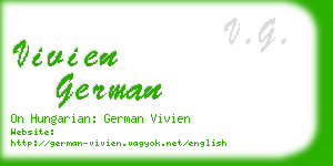 vivien german business card